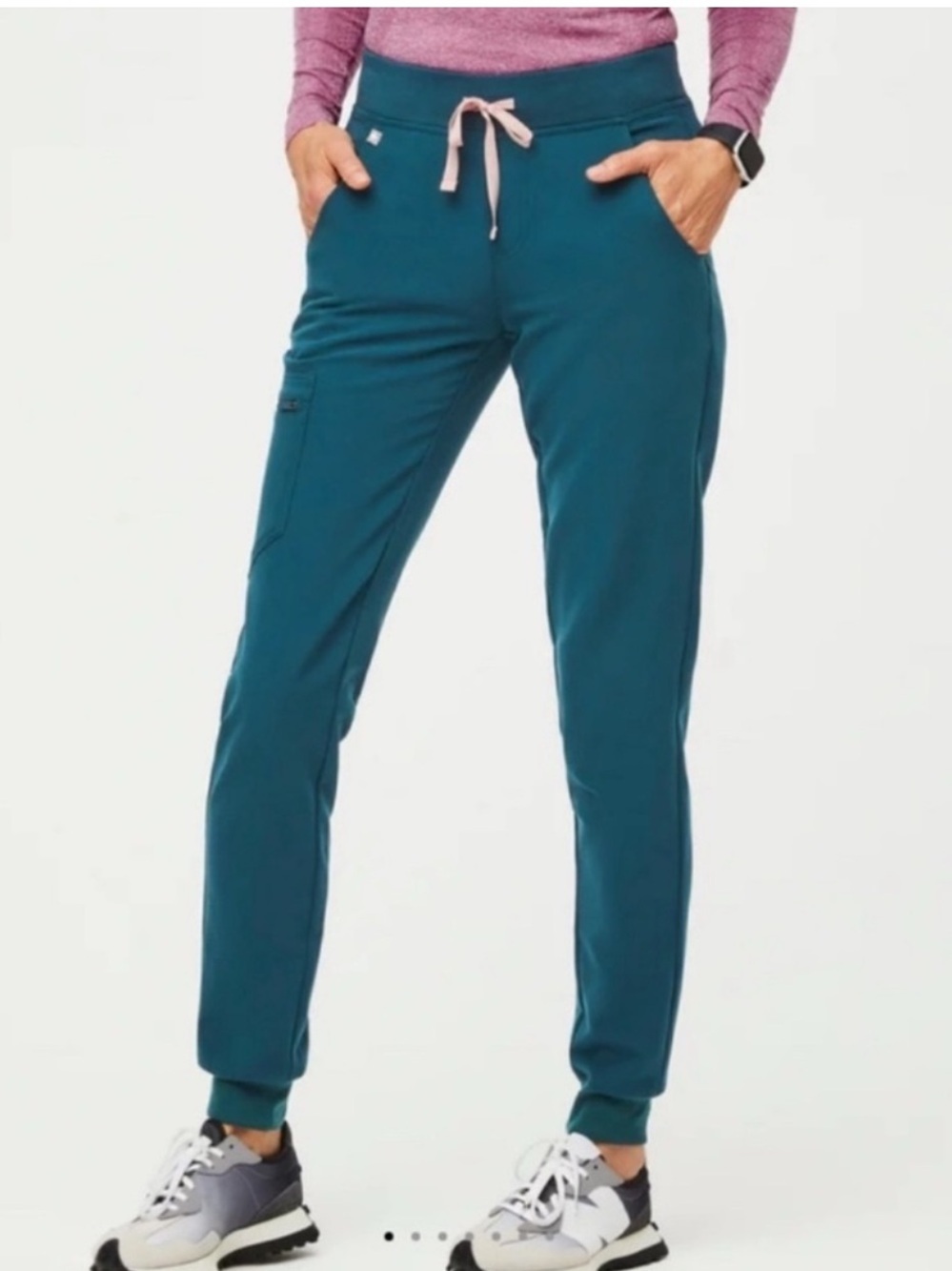 Limited Edition Figs Zamora jogger pants in Caribbean Blue